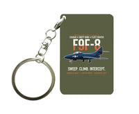 Thumbnail for F9F-8 COUGAR Key Chain design on green army key chain