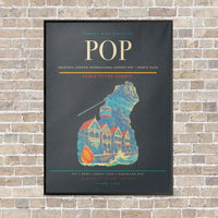 Thumbnail for Gregorio Luperón International Airport POP — Puerto Plata vertical canvas print - framed - gray background