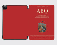 Thumbnail for Albuquerque International Sunport (ABQ) design on red ipad tablet case