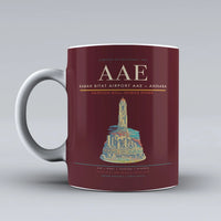 Thumbnail for Bitat Airport AAE — Annaba Mug design on dark red rabah