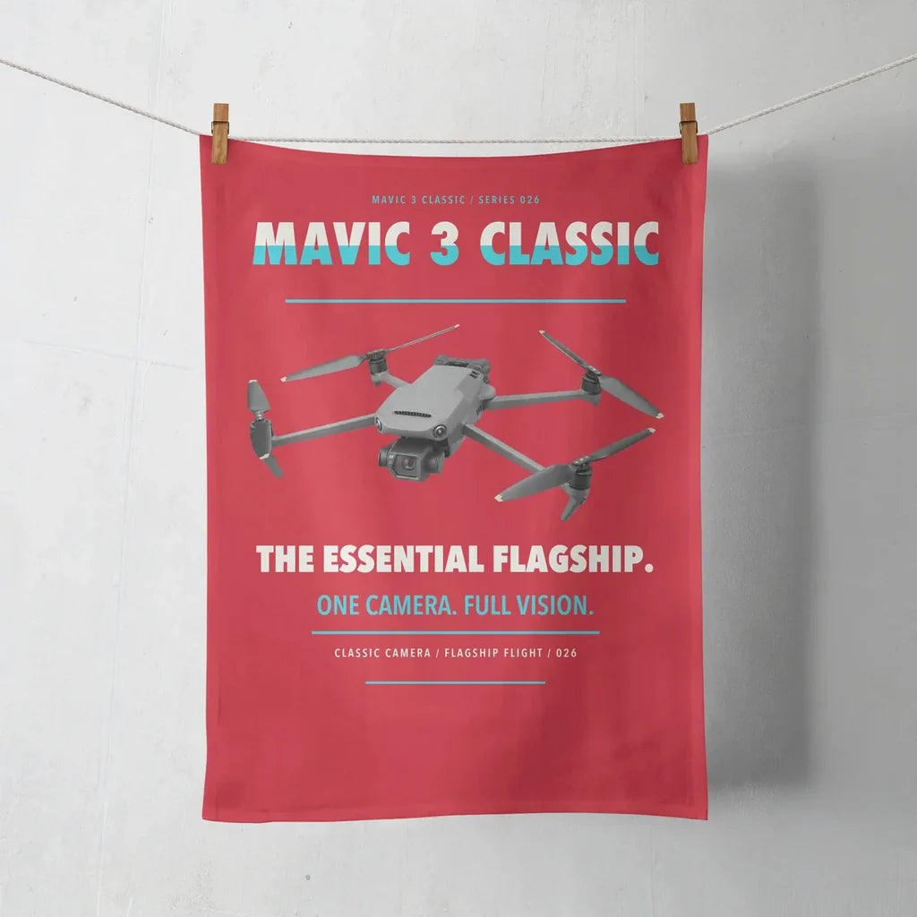DJI Mavic 3 Classic design on red towel