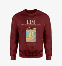 Thumbnail for Lima Jorge Chavez International Airport LIM Sweatshirt - Wine Red