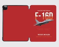 Thumbnail for F-16D Fighting Falcon Two Seats One Falcon design on red ipad tablet case