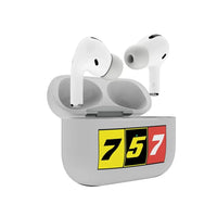 Thumbnail for Flat Colourful 757 AirPods Pro plastic case - Light Gray