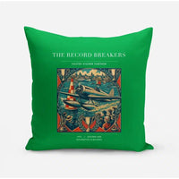 Thumbnail for VINTAGE G4030 - The Record Breakers - Designed Pillows design on green