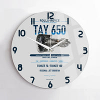 Thumbnail for TAY 650 design on light gray no frame wall clock