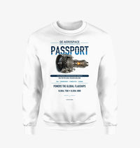 Thumbnail for PASSPORT design on white sweatshirt