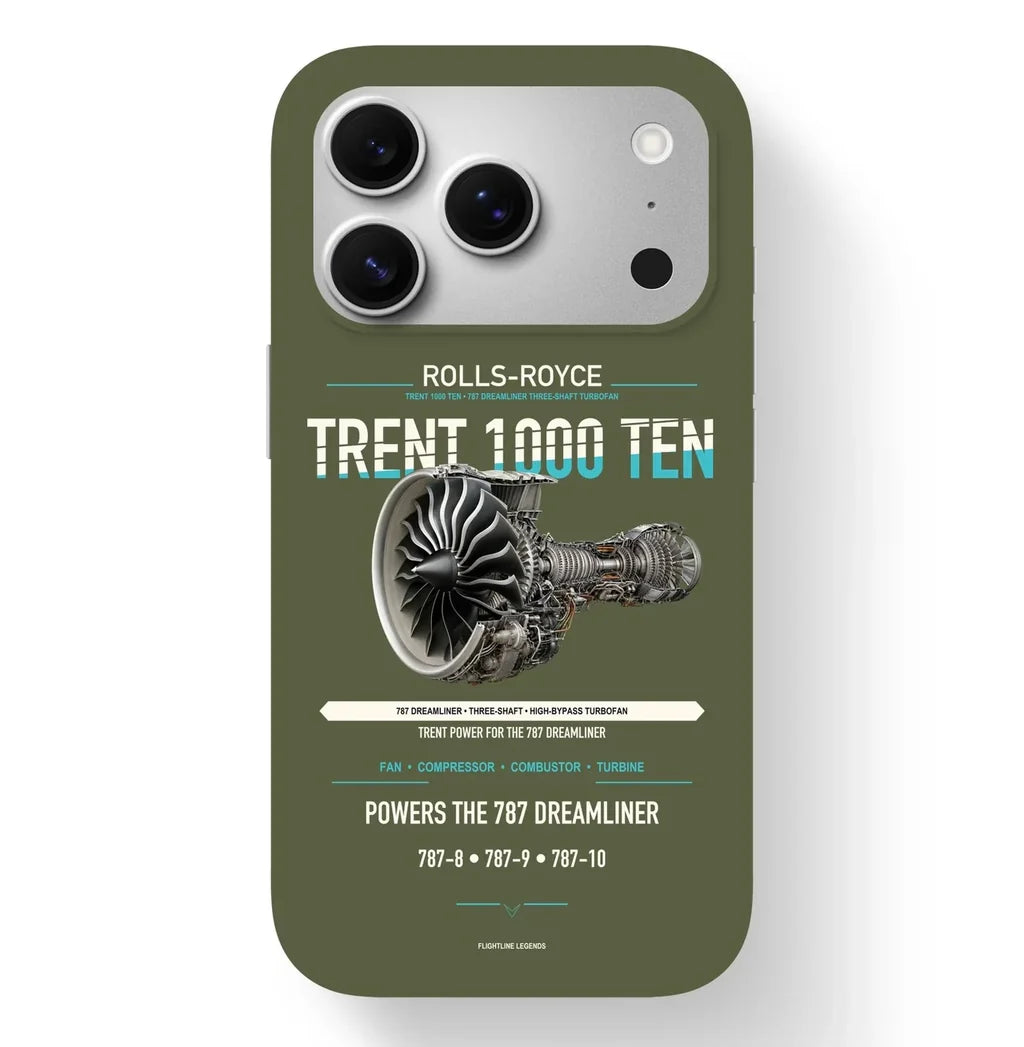 TRENT 1000 TEN Case design on green army iphone case