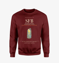 Thumbnail for Orlando Sanford International Airport SFB Sweatshirt - Wine Red