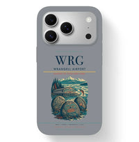 Thumbnail for Wrangell Airport (WRG) design on gray iPhone 17 Pro MagSafe case