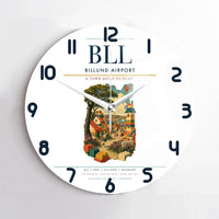 Thumbnail for Billund Airport BLL Wall-Clock No-Frame - White