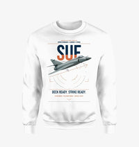 Thumbnail for Dassault Super Étendard design on white sweatshirt