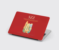 Thumbnail for Szczecin-Goleniów Solidarność Airport (SZZ) design on red MacBook case