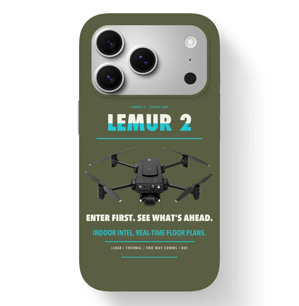 BRINC LEMUR 2 Case design on green army iphone case