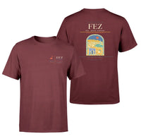 Thumbnail for Fes (FEZ) design printed on dark red double-side t-shirt