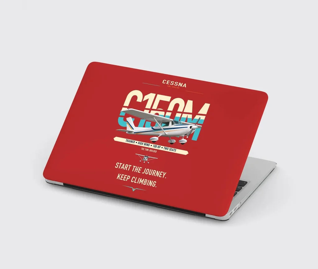 Cessna 150M design on red MacBook case