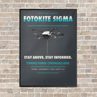 Thumbnail for Fotokite Sigma vertical canvas print - framed - gray background