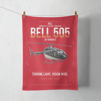 Thumbnail for Bell 505 Jet Ranger X design on red towel