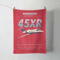 Thumbnail for Bombardier Learjet 45XR design on red towel