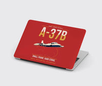 Thumbnail for A-37B Dragonfly design on red MacBook case
