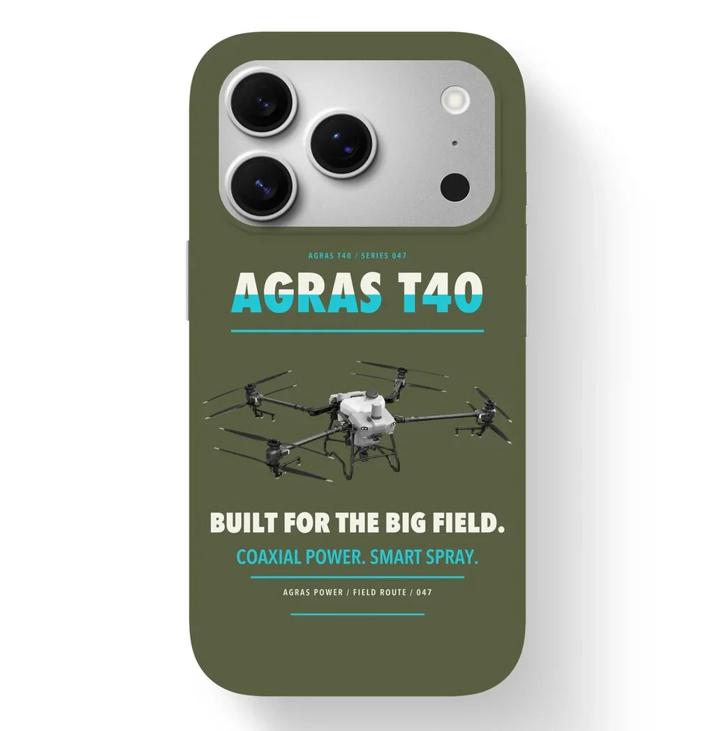 DJI Agras T40 Case design on green army iphone case