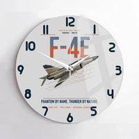 Thumbnail for F-4E Phantom II design on light gray no frame wall clock