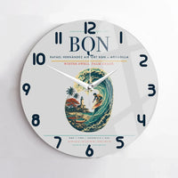 Thumbnail for Rafael Hernández Airport (BQN) design on light gray no frame wall clock
