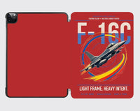 Thumbnail for F-16C Fighting Falcon design on red ipad tablet case
