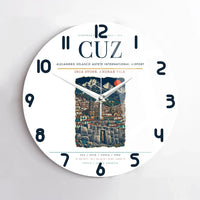 Thumbnail for Alejandro Velasco Astete International Airport CUZ Wall-Clock No-Frame - White