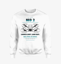 Thumbnail for DJI Neo 2 design on white sweatshirt