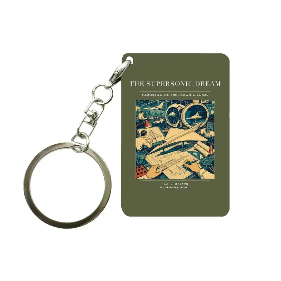 VINTAGE G4128 - The Supersonic Dream - Designed Key Chain design on greenarmy