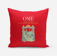 Thumbnail for Nome Airport (OME) design on red pillow