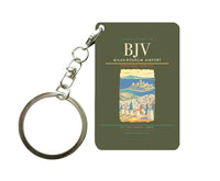 Thumbnail for Milas-Bodrum Airport BJV Key Chain design on green army key chain