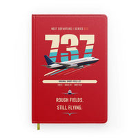 Thumbnail for Boeing 737-200 design on red notebook