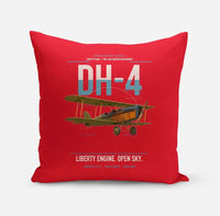Thumbnail for Airco DH-4 Liberty Plane design on red pillow