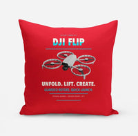 Thumbnail for DJI Flip design on red pillow