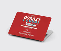 Thumbnail for Tecnam P2006T design on red MacBook case