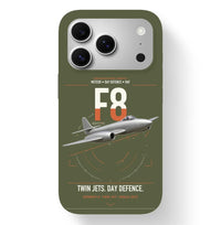 Thumbnail for Gloster Meteor F8 design on green army magsafe iphone case, for iPhone 17 Pro