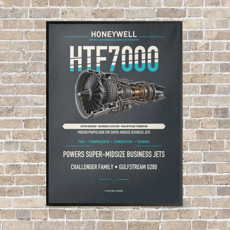 HTF7000 vertical canvas print - framed - gray background