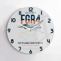 Thumbnail for Eurofighter Typhoon FGR4 design on light gray no frame wall clock