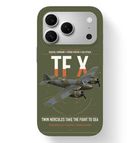 Thumbnail for Bristol Beaufighter TF X design on green army magsafe iphone case, for iPhone 17 Pro