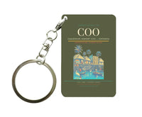 Thumbnail for Cadjehoun Airport COO — Cotonou Key Chain design on green army key chain