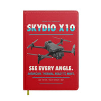 Thumbnail for Skydio X10 design on red notebook