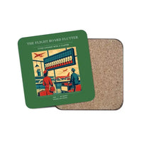 Thumbnail for The Flight Board Flutter - Designed Coasters design on green 1-piece