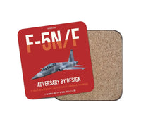 Thumbnail for F-5N F Adversary design on red 1 piece coaster