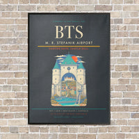 Thumbnail for M. R. Stefanik Airport BTS - Canvas Framed - Gray