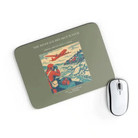 Thumbnail for VINTAGE G4491 - The River Ice Breakup Watch - Designed Mouse Pads design on greenarmy rectangle