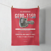 Thumbnail for GE90-115B design on red towel