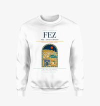 Thumbnail for Fes (FEZ) design on white sweatshirt