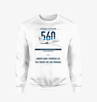 Thumbnail for Cessna Citation 560 - Citation V design on white sweatshirt